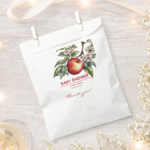 Fall Harvest Apple Branch Floral Baby Shower Favour Bags