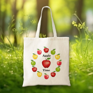 Fall Harvest Apple Season Tote Bag
