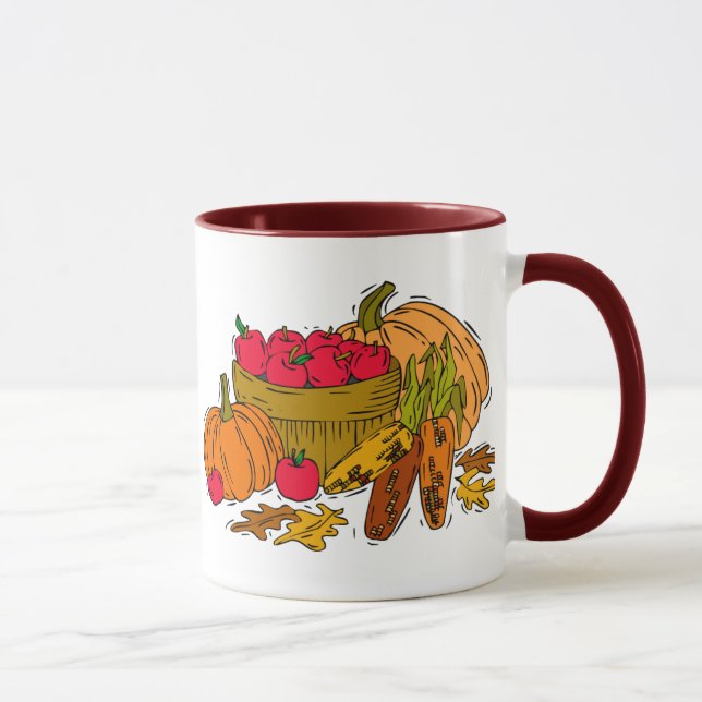Fall Harvest Basket Mug (Right)
