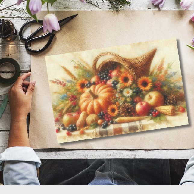 Fall Harvest Basket Tissue Paper (Creator Uploaded)