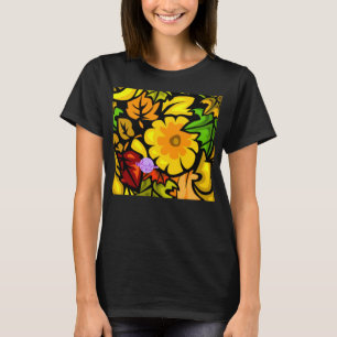 Fall Harvest Bella Relaxed Fit 3/4 Slv VNeck Shirt