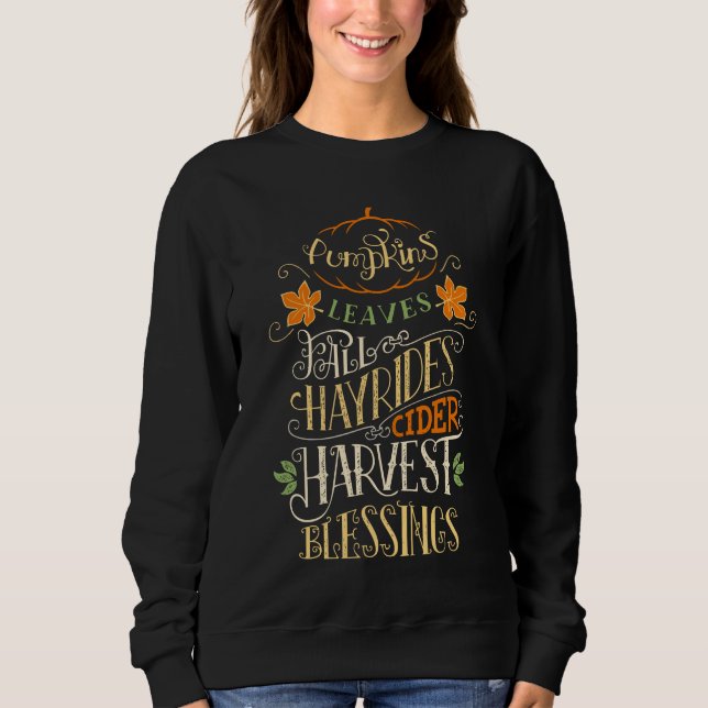 Fall & Harvest Blessings Sweatshirt (Front)