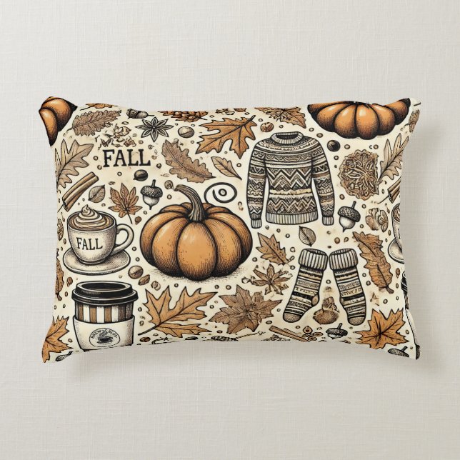 Fall Harvest Decorative Cushion (Front)
