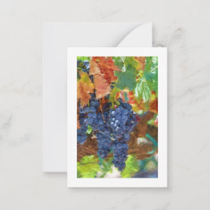 Fall Harvest Grapes Card