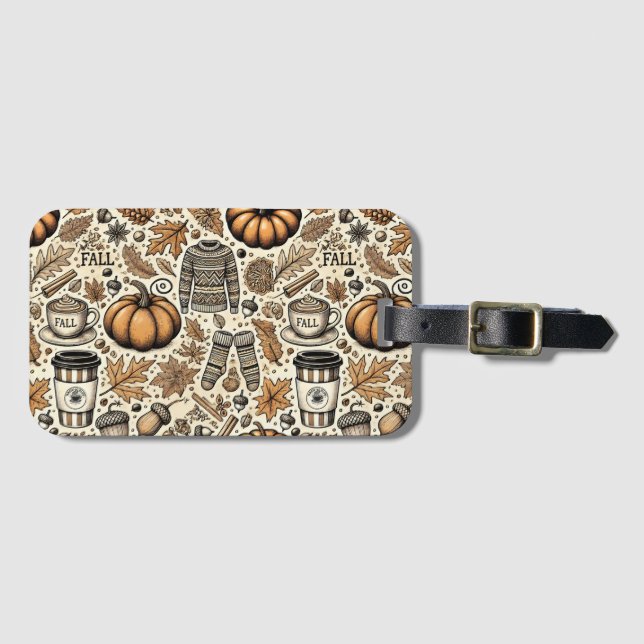 Fall Harvest Luggage Tag (Front Horizontal)