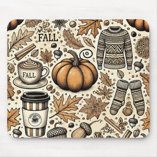 Fall Harvest Mouse Pad (Front)