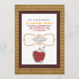 Fall Harvest Party Invitations