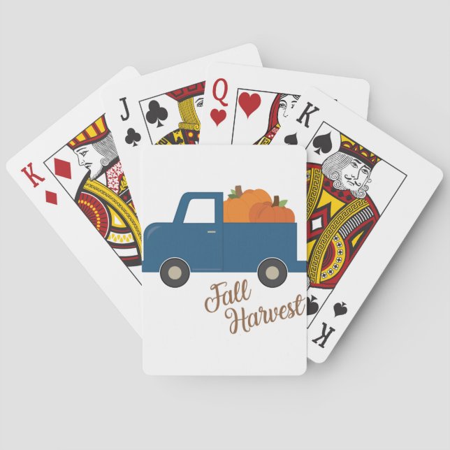 Fall Harvest Playing Cards (Back)