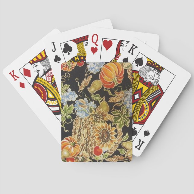 Fall Harvest Playing Cards (Back)