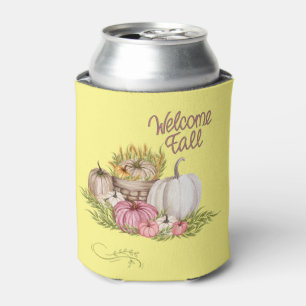 Fall Harvest Pumpkins Can Cozie Cooler