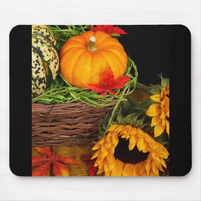 Fall Harvest Sunflowers Mouse Pad (Front)
