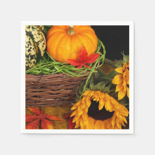 Fall Harvest Sunflowers Napkin