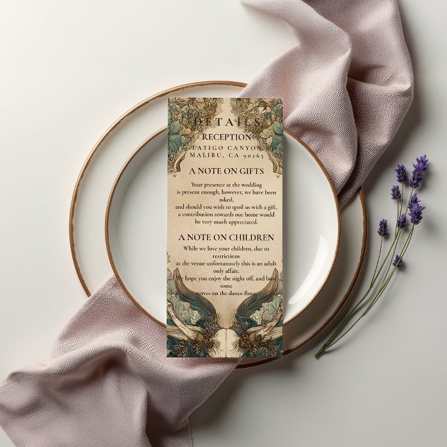 Fall Harvest Woodland Wedding Enclosure Card (Creator Uploaded)