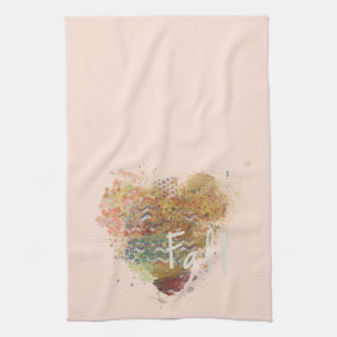 Fall Heart Kitchen Towel