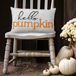 Fall Hello Pumpkin  Lumbar Cushion