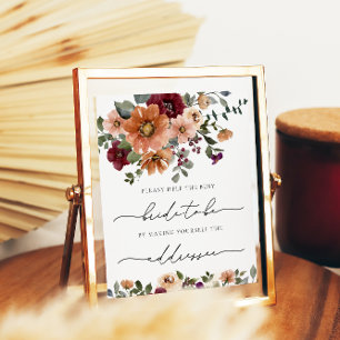 Fall Help the Busy Bride Address an Envelop Poster