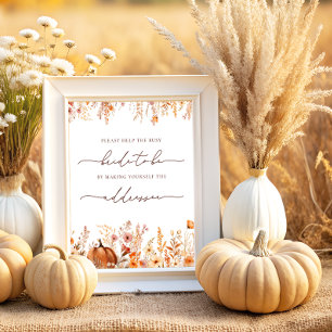 Fall Help the Busy Bride Address an Envelope Poster