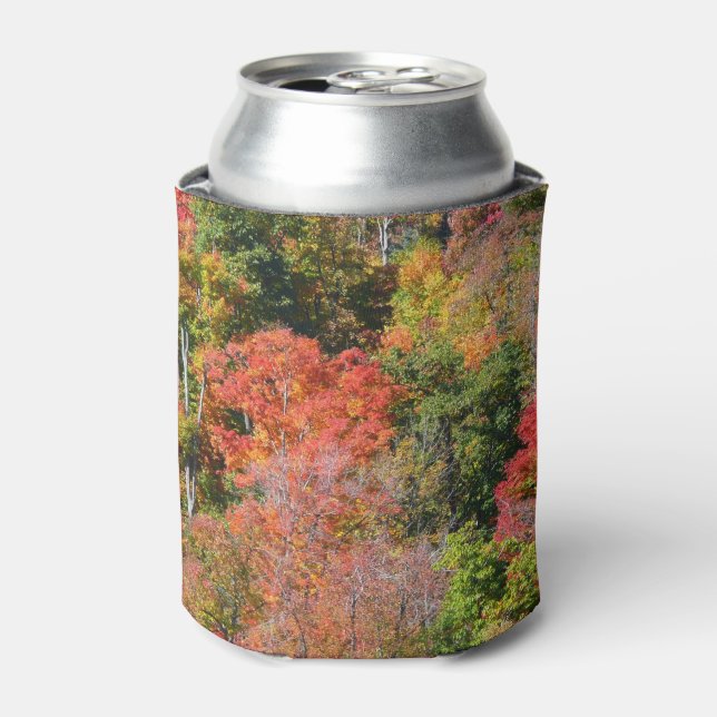 Fall Hillside Colourful Autumn Nature Photography Can Cooler (Can Front)