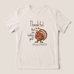 Fall Holiday Funny Divorce  Tri-Blend Shirt