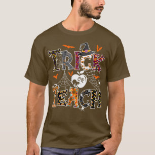 Fall Holiday Themed Thanksgiving Halloween Teacher T-Shirt