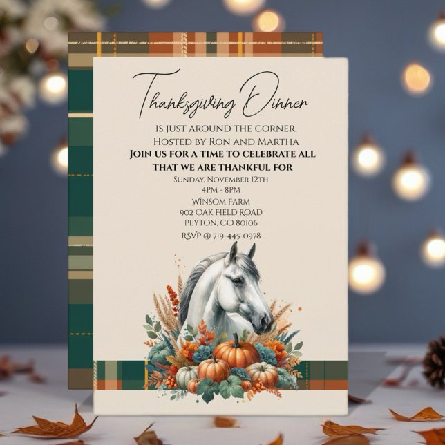 Fall Horse Equestrian  Invitation (Creator Uploaded)