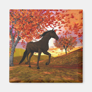 Fall Horse Magnet