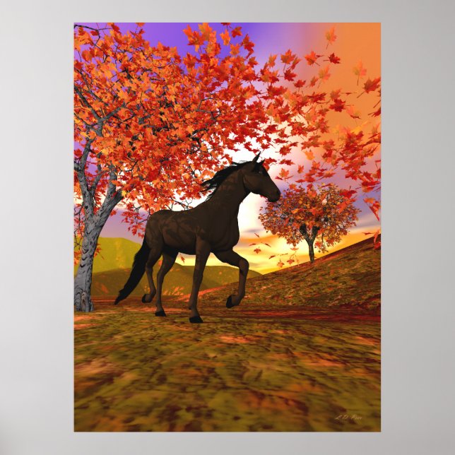Fall Horse Poster (Front)