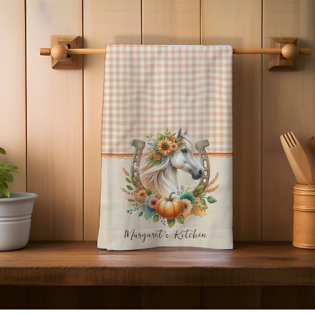 Fall Horse  Tea Towel (Bring the beauty of fall to life with this stunning collection of designs perfect for the season!
)