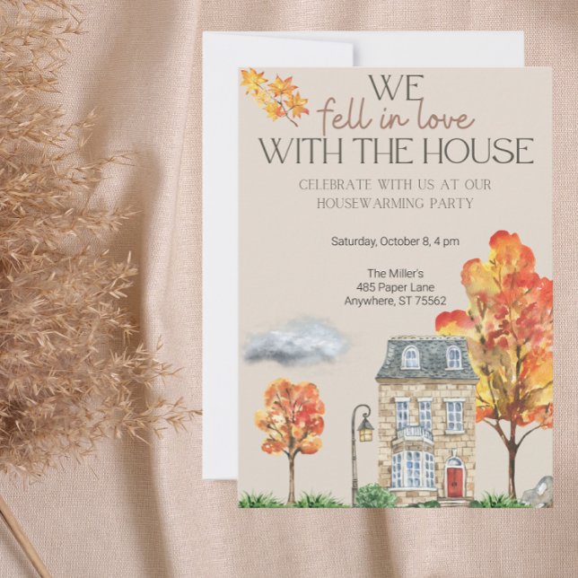 Fall Housewarming Party Invite | Autumn Watercolor (Creator Uploaded)