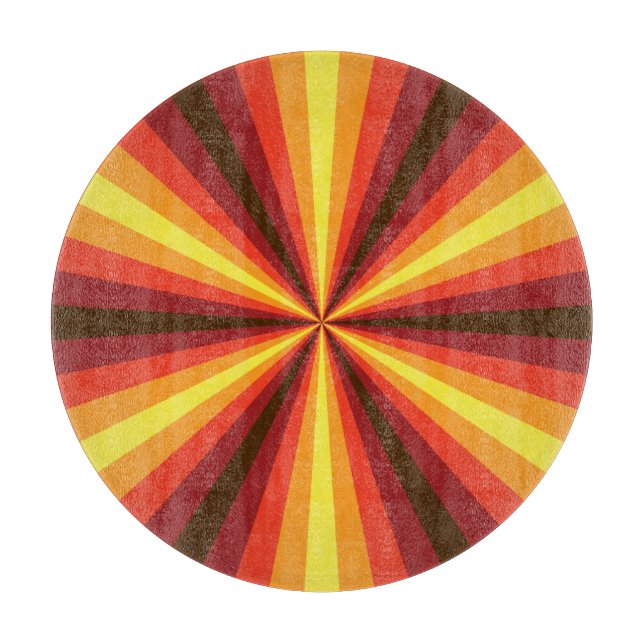 Fall Illusion Glass Cutting Board (Front)