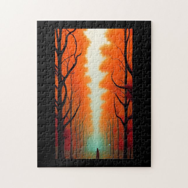 Fall in alien land teleporting jigsaw puzzle (Vertical)