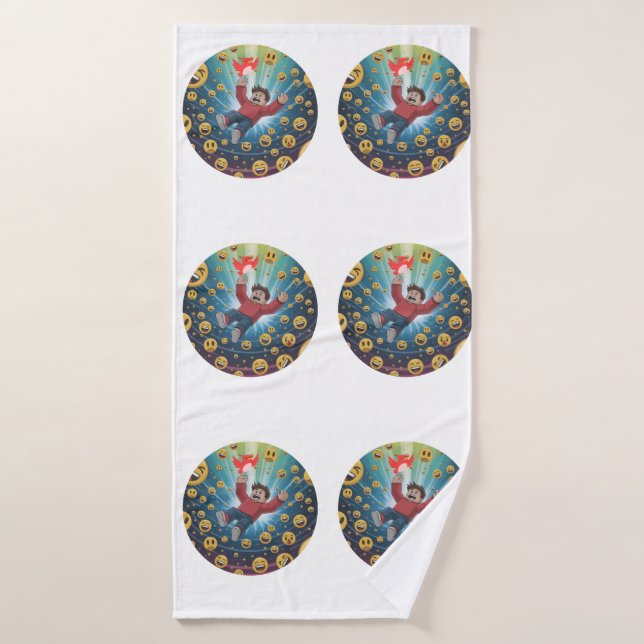 Fall in bubble  bath towel (Bath Towel)