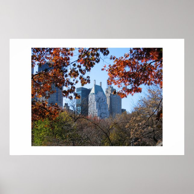 FALL IN CENTRAL PARK NYC photography poster (Front)