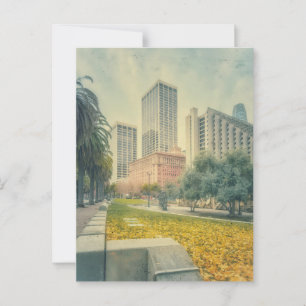 Fall in City Postcard