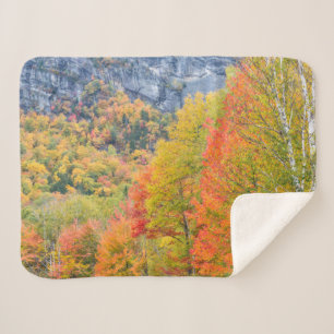 Fall in Grafton Notch State Park, Maine Sherpa Blanket