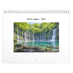 Fall in Japan Waterfalls 2027 Calendar