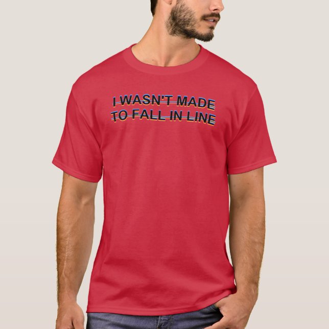 Fall In Line Oversized T-Shirt (Front)