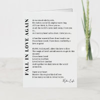 Fall in love again poem poetry