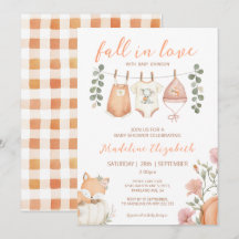 Fall In Love Autumn Clothesline Baby Shower