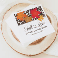 Fall in Love Autumn Maple Leaf Wedding