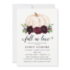 Fall In Love Autumn Pumpkin Bridal Shower