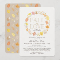 Fall in Love Autumn Wreath Drive-by Baby Shower In