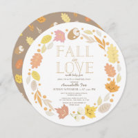 Fall in Love Autumn Wreath Virtual Baby Shower