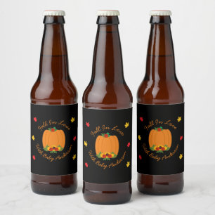 Fall In Love Baby Shower Beer Bottle Label