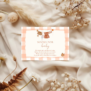 Fall in love Baby Shower Books for Baby Enclosure Card
