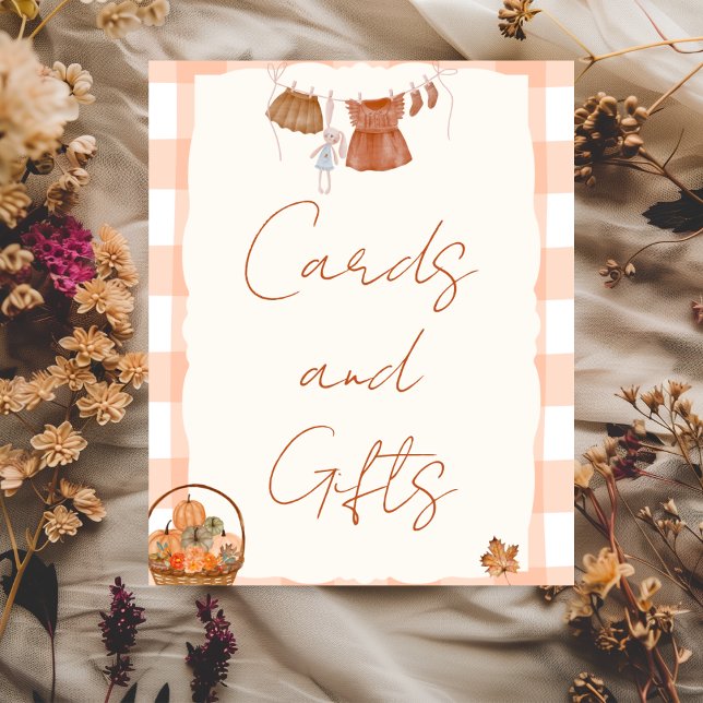 Fall in love Baby Shower Cards and Gifts Sign (Creator Uploaded)