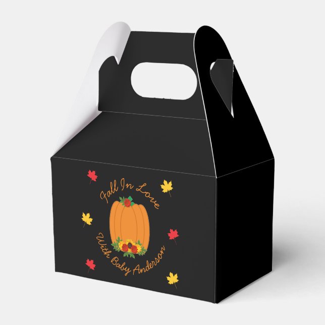 Fall In Love Baby Shower Favour Box (Front Side)