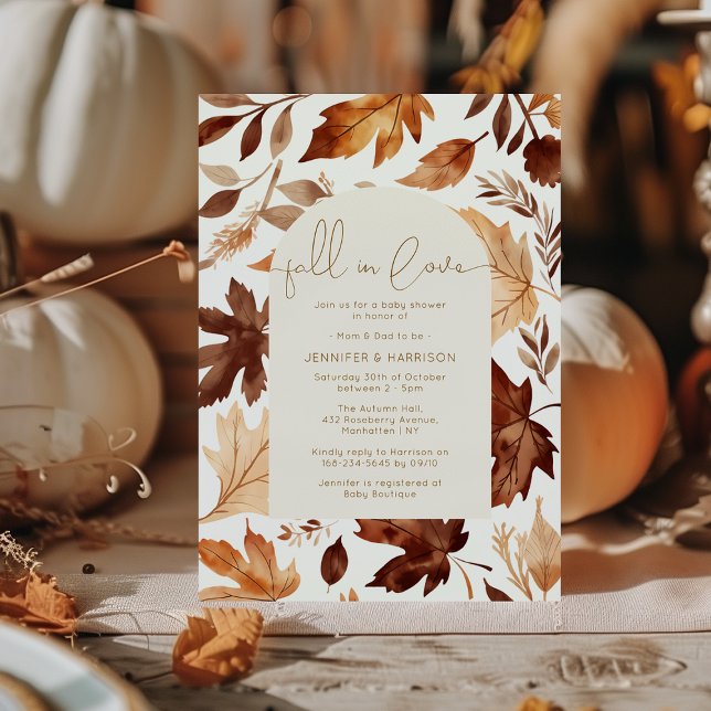 Fall In Love | Baby Shower Invitation (Creator Uploaded)