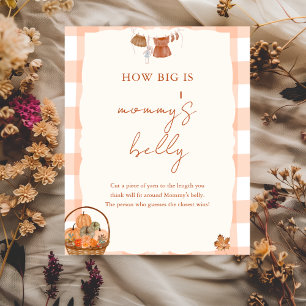 Fall in love Baby Shower mommy's Belly Sign