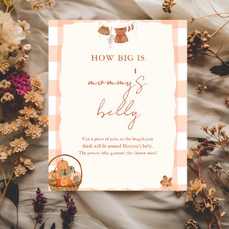 Fall in love Baby Shower mummy's Belly Sign
